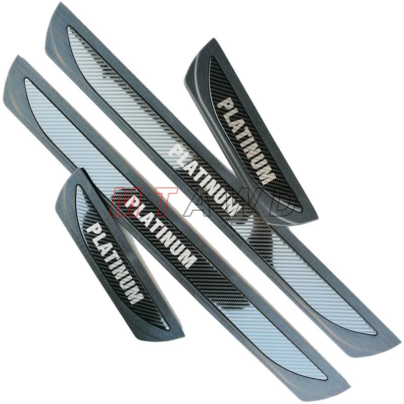 For Nissan Rogue 2014- 2024 2025 Accessory Stainless Car Door Sill Kick Scuff Plate Entry Guard Protector Cover Trim Styling