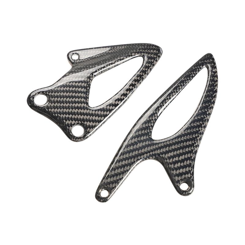 Kohlefaser-Fußpedal & Fersenschutz für Yamaha YZF-R1 / R1M 2020-2025, Motorrad-Fußrastenschutz