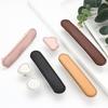 Soft Genuine Leather Drawer Pulls Handle And Knob For Children'S Room Cabinet Door Brass Leather Knob Brown Wardrobes Pull