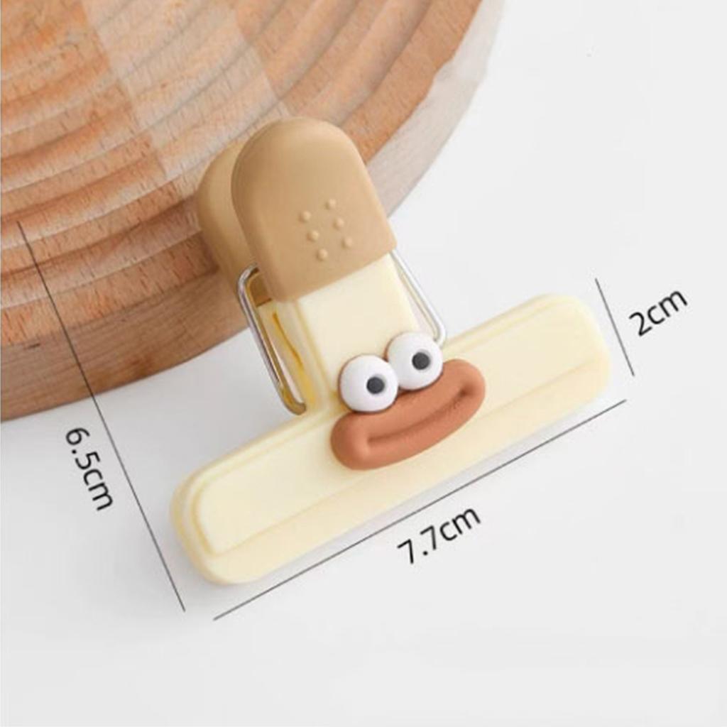 3pcs Sealing Clip Snack Packaging Bag Seal Clamp Funny Cute Food Seal Clip Kitchen Refrigerator Tools Food Snack Tea Storage
