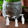 3pcs Classical Miniature Ornaments Chinese Style Girl Statue Garden Sculptures  Bedroom