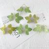 Direct Sales Simulated Leaf Silk Screen Printing Rose One-Piece Six-Leaf Green Plant Accessories Bundle Wall Decoration