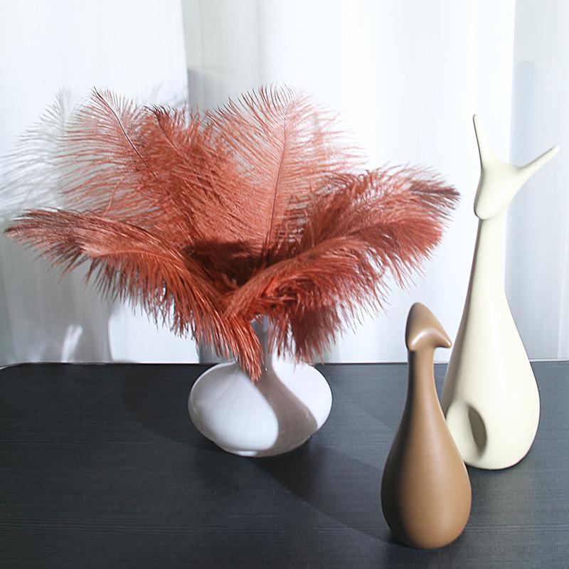 25-30cm Large Ostrich Feather for Wedding Bouquet or Photo Decoration