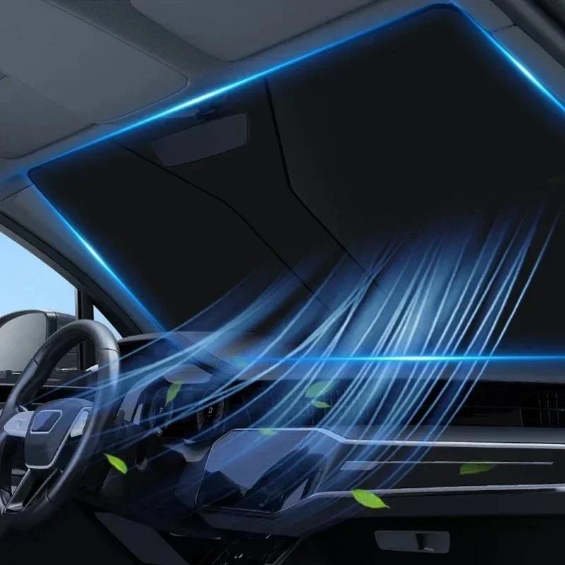Car Windshield Sun Shade Blocks UV Ray Reflector Auto Window Sun Shade Visor Shield Cover Protector Foldable Parasol