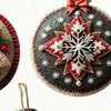 Felt Christmas Ornament Kits Craft Project Sewing Reusable Christmas Felt Kits For Adults For Embroidery Decorating Holiday