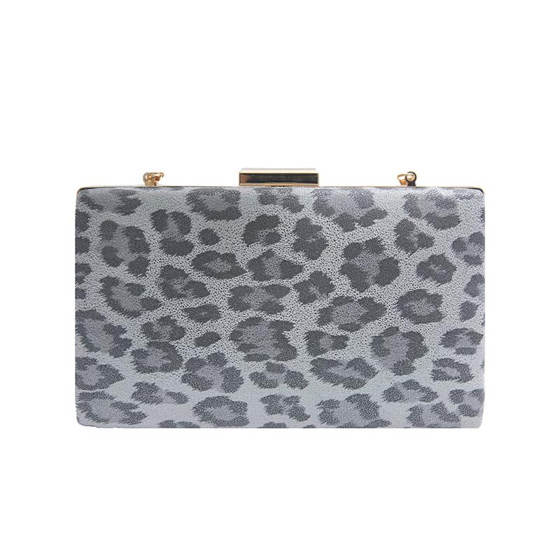 European and American Trend Retro High-end Leopard Print Banquet Bag Niche Light Luxury Temperament Women's Versatile Chain Messenger Bag