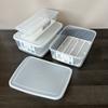 Vegetable Meat Fresh-Keeping Box Kitchen Refrigerator Organizer Drain Storage Box Freezing Food Storage Container