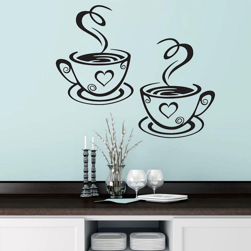 Coffee Cup Wall Decor Sticker