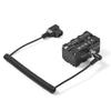 D Tap to Double Sided NP F550 570 770 970 Dummy Battery Power Adapter with 5 12V Type C Output Flexible Spring Cable