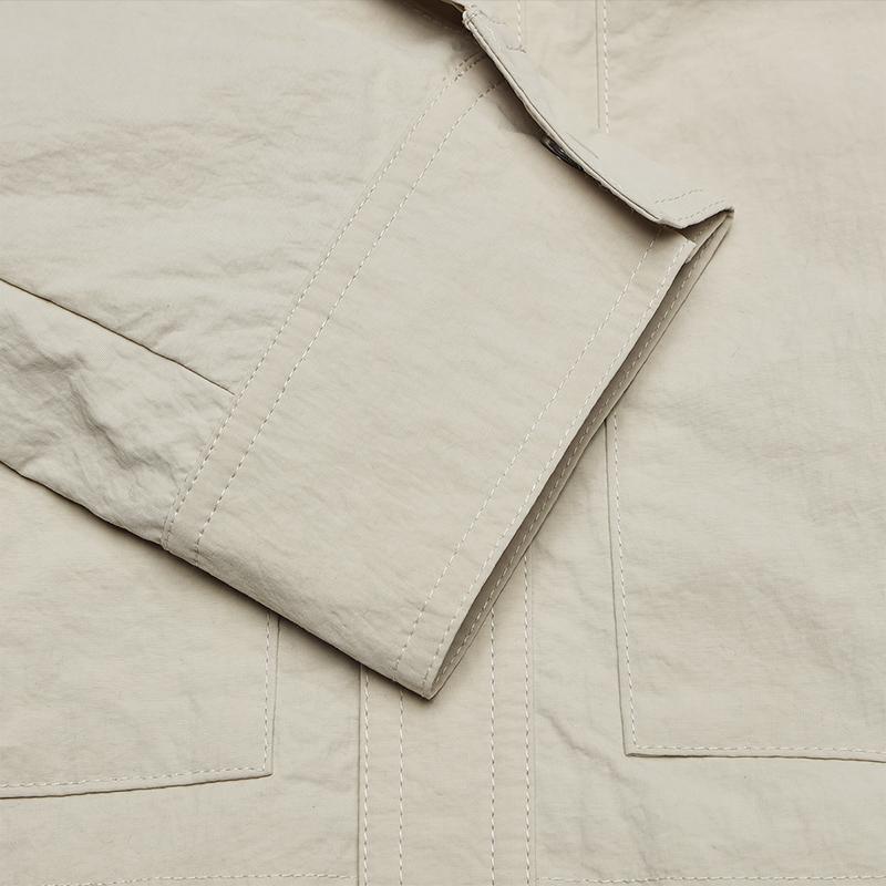 FILA Jackets Men's Milk Coffee Polo Collar Moderate Other F11M519707FDK