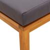 Garden Stool with Cushions 2 Pcs 40 X 40 X 42 Cm Solid Acacia Wood