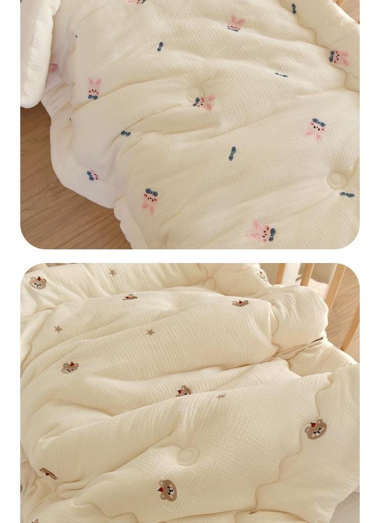 Thickened Pure Cotton Baby Quilt for Autumn/Winter - Newborn & Toddler Nap Blanket