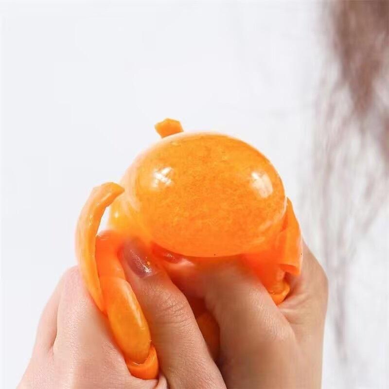 Simulated Peeled Orange Stress Relief Toy, Slow Rebound Creative Toy, Stress Reducing Magic Toy