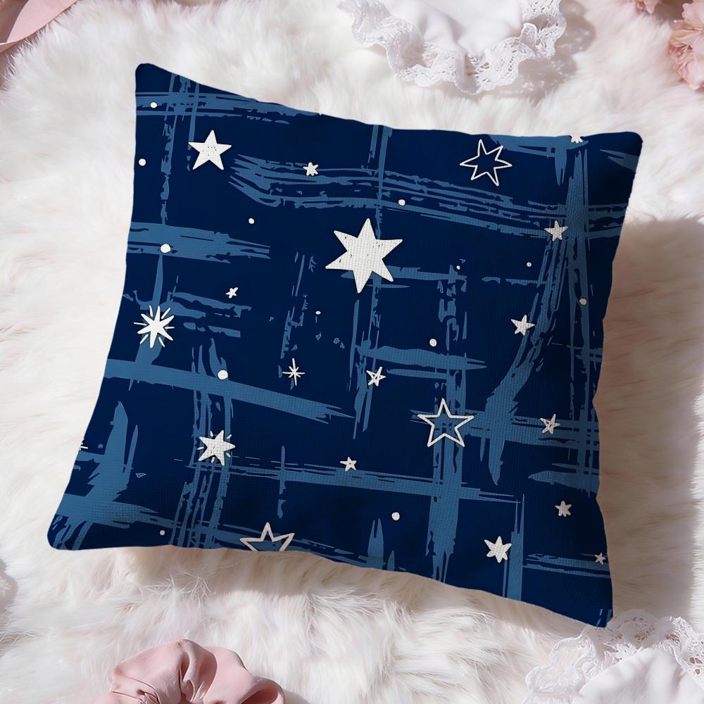 The Starry Sky Cushion Cover Premium Comfort Reversible Pillow Cove Two In One Design for Any Room Car Interior