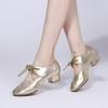 Moda Donna Scarpe da Ballo con Suola Morbida Scarpe da Ballo Latino da Donna con Lacci Scarpe da Ballo da Donna con Tacco Basso