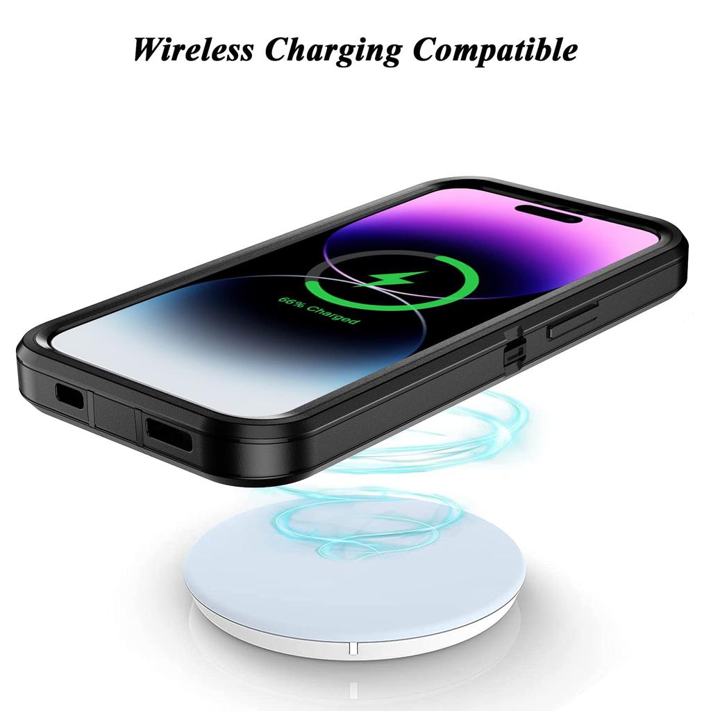 Case For iPhone 15 14 13 12 11 Pro Max XS XR 8 7 Plus Heavy Duty Shockproof Anti-Scratch Rugged Protective with Kickstand Cover