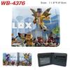 ROBLOX Game Peripheral Wallet Cartoon Print Short Fold Card Holder Unisex Coin Purse Leather 1pcs