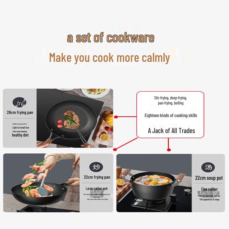 KOBACH Titanium Non-stick Cookware Set LPB-W03T