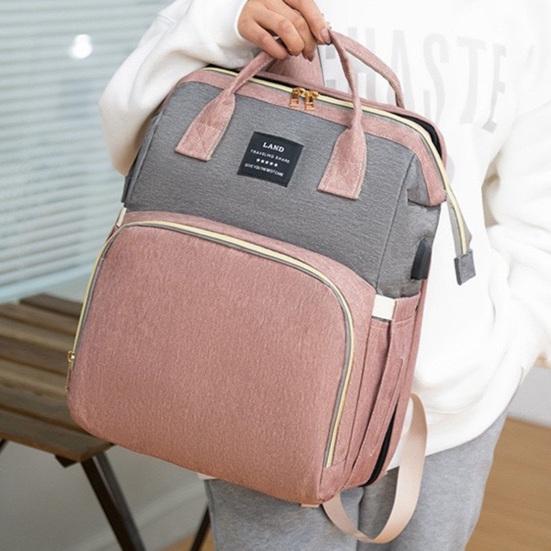 Diaper Bag Backpack Large Capacity Baby Essentials Backpack with Changing Station Multifunctional Convertible Diaper