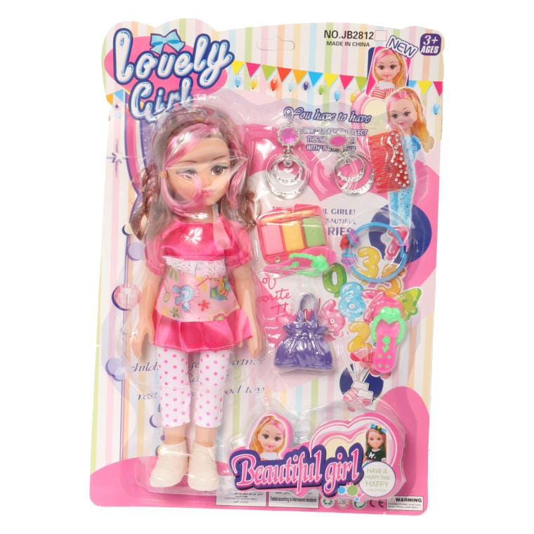 Complete Doll Set with Accessories and Makeup