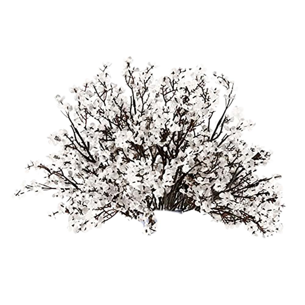 T02C!16 Pcs Artificial Flowers Real Touch Gypsophila Faux Flowers For Home Floral Arrangements Wedding Outdoor Decor