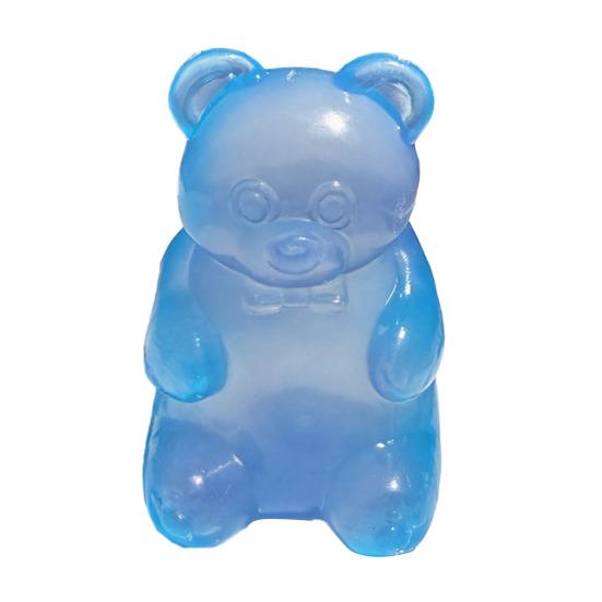 Clear Bear Squeeze Toy Anxiety Stress Relief Bear Shape Stress Sugar Ball Sensory Toy Soft Stretchy Decompression Fidget Toy A синий
