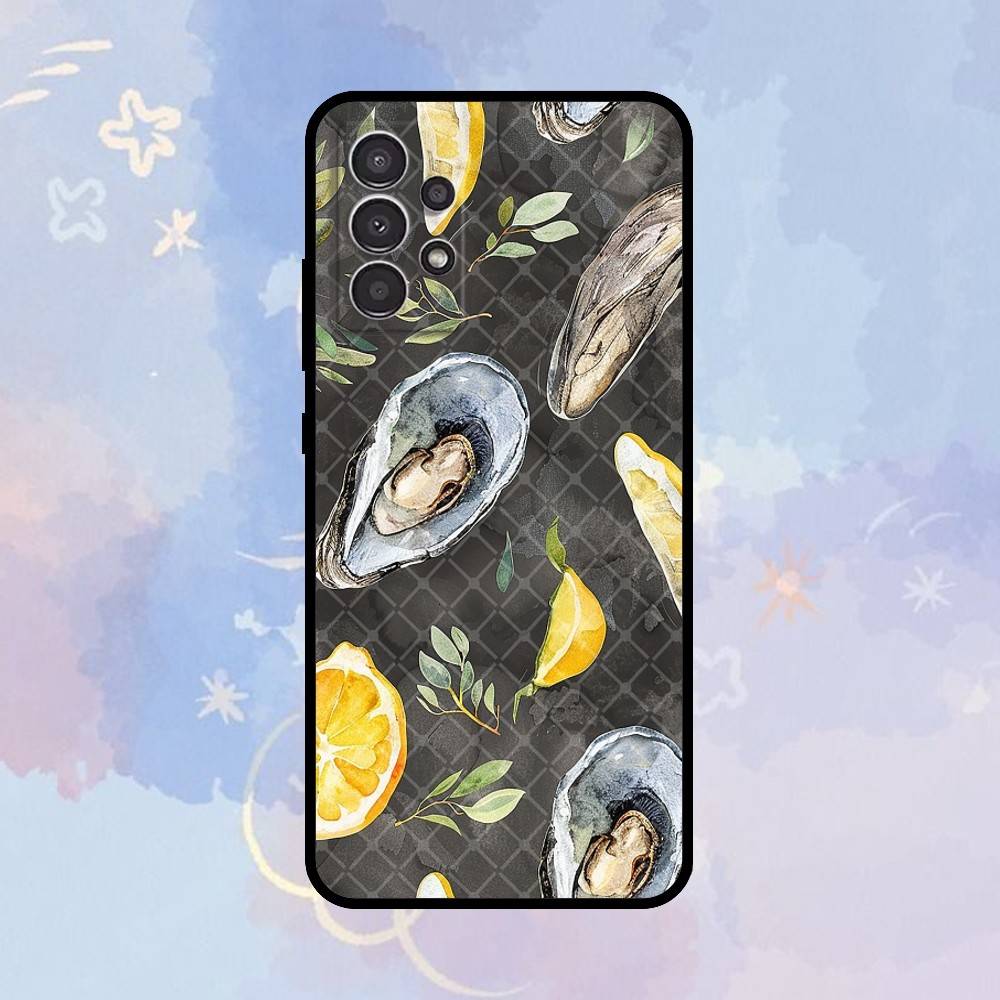 

AAA Oyster shell case Phone Case For Samsung Galaxy A73,A72,A71,A70,A53,A52,A51,Others Soft Black Cover Samsung a53 5g