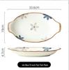 Japanese Ceramic Ink Wash Bowl and Plate Set - Tableware for Home Dining