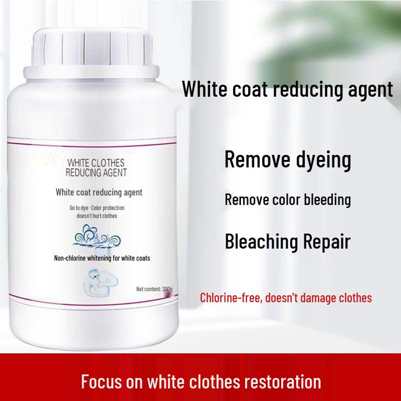 Restore White: Whitening Powder for Yellowed Clothes and Dye Transfer Removal
