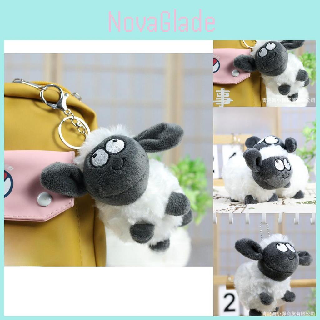 Adorable Plush Sheep Keychain Cute Fluffy Lamb Pendant Soft Toy Decor For Bags