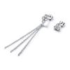 Umcho Echter 925 Sterling Silber Schmuck Asymmetrie Quaste Silber Tropfen Ohrringe für Frauen Besondere Party Geschenke Edlen Schmuck