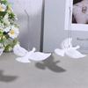 2Pcs White Dove Christmas Ornaments Peaceful Acrylic Bird Decorations for Tree, Home & Holiday Gifts