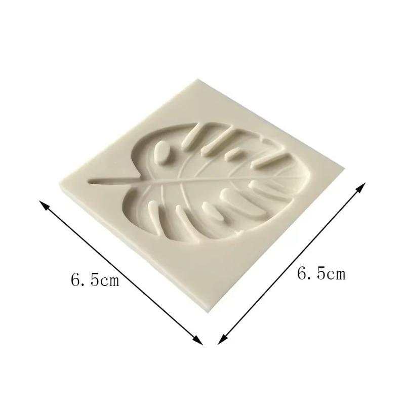 Cake Sugar Craft Molds Kitchen Handamde Baking Tools Random Color Silicone Cake Creative Leaves Shaped Stencil Polymer Clay Cup