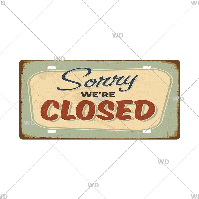 Smile WIFI Toile Caution License Plate Store Wall Decor Restrooms Tin Sign Vintage Road Guide Metal Sign Painting Plaques Poster