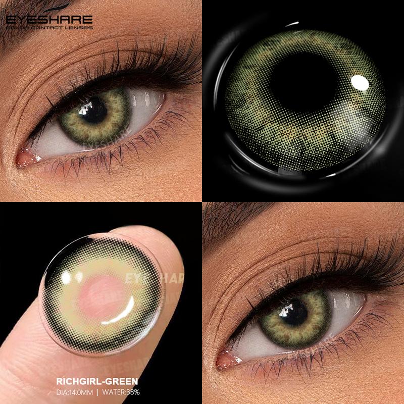 

Blue Eye Color Lens 1 Pair Brown Colored Pupils Lens for Eyes Natural Fashion Gray Lenses Colorcon Eye Contacts Yearly