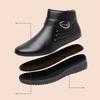 Thickened Fleece Lined Winter Boots Soft Bottom Anti Slip Shoes Elderly Women Comfortable Warm Shoes