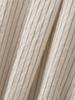 Spring 2025 Women's European & American Style Striped Short Sleeve Shirt with Casual Long Pants