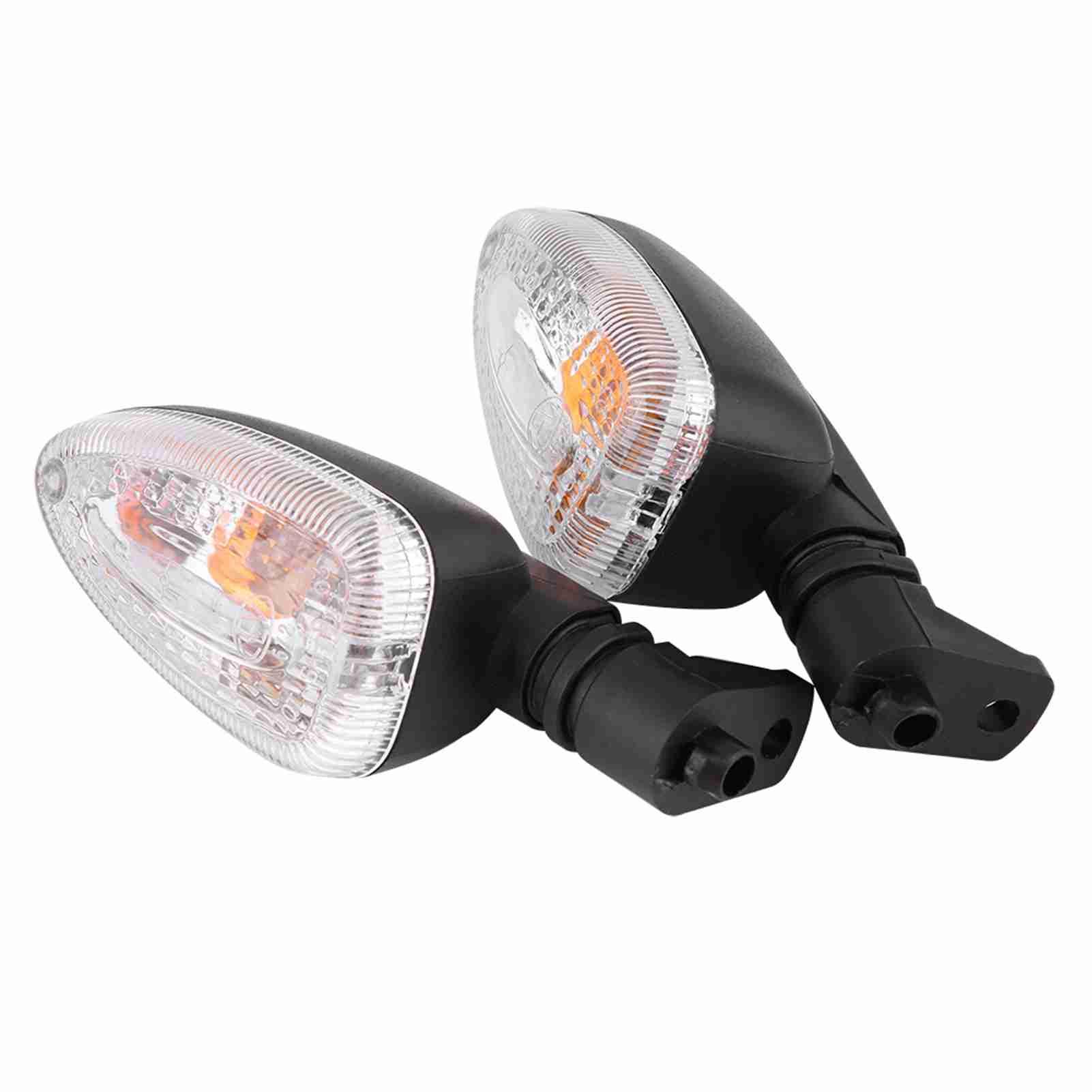 

Pair of Motorcycle Turn Signal Lights Direction Indicator Lamp for BMW F800 Transparent