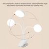 360° Drehung Flexible Schreibtischlampe Touch 3 Modi USB Wiederaufladbar USB Dimmbar Nachtlampe Faltbare Klemme Dimmbares Design