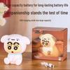 Crayon Shin-chan Milk Tea Glowing Cup: Office Desktop Ornament & Trendy Toy Gift