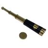 38.1 cm Brass Leather or Black Gunmetal Finish Telescope in a wood box.