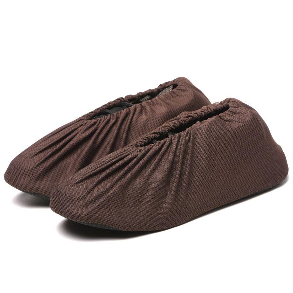 

3 Pairs Reusable Shoes Protectors Breathable Mesh Booties Cover Thick Shoe Covers Home