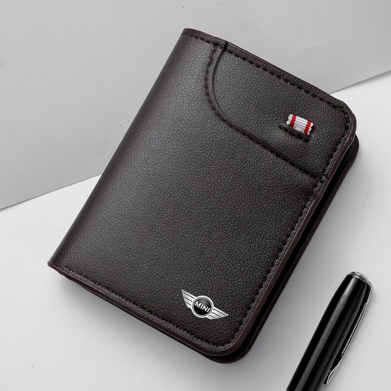 QNLT6 Car stickers Car Styling Wallet Driver License Business Card Holder Key Case For BMW Mini Cooper R50 R52 R53 R55 R56 R60 R61 F54