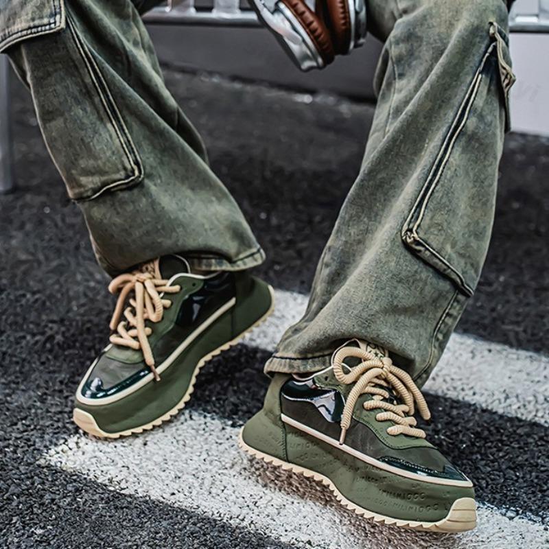 Mode Bequeme Sportschuhe 2025 Frühling Neu Outdoor Dicksohlige Freizeitschuhe für Herren Höhenerhöhend Modetrend Klobige Sneaker