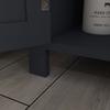 Under-Sink Cabinet In Chipboard and MDF with 2 Doors and Adjustable Internal Shelf, 60x30x60 Cm, Grey