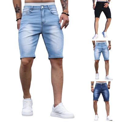 Men'S Summer Casual Shorts Vintage Fashion Denim Shorts