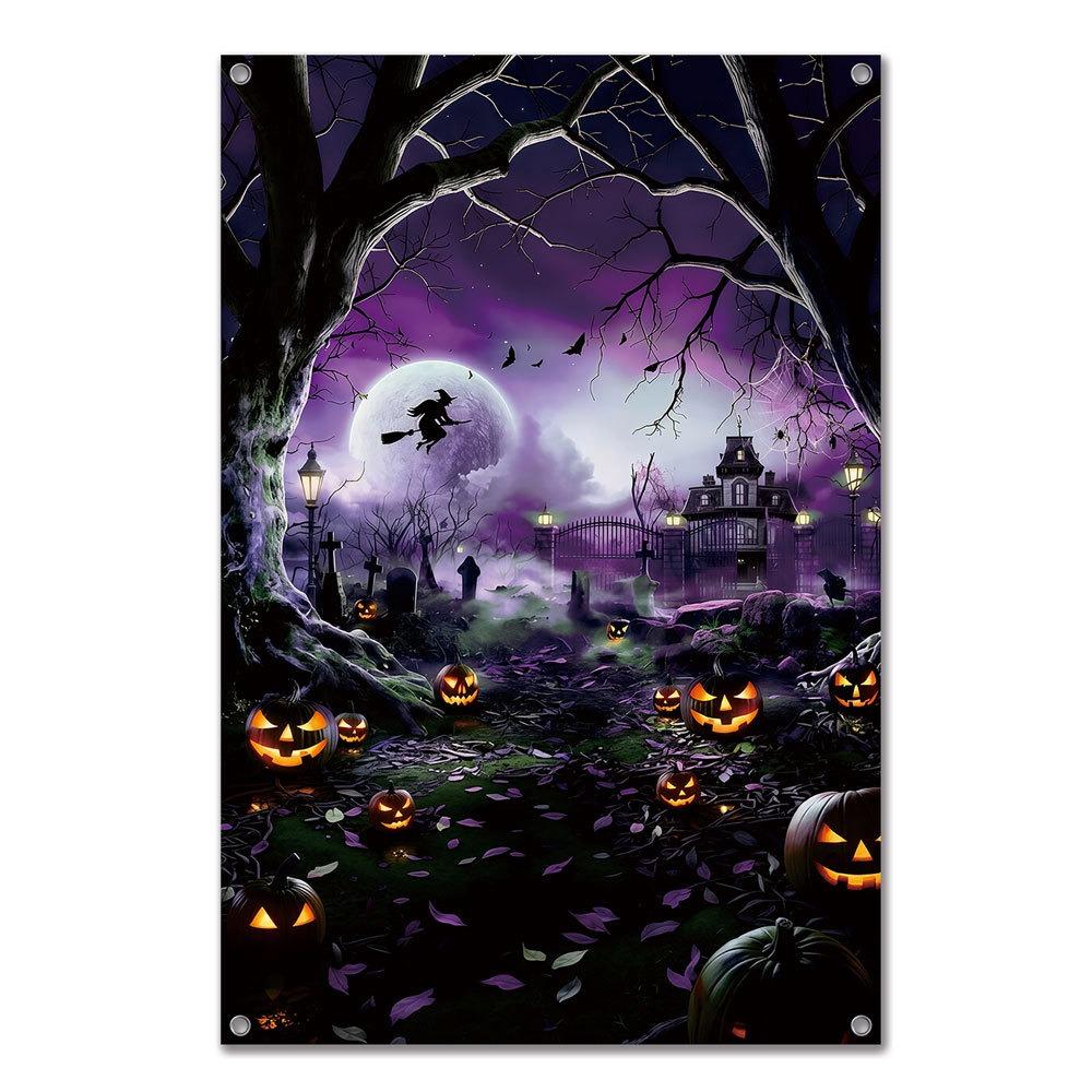 Large Size Halloween Curtain Hanging Design Horror Hanging Cloth Festival Supplies