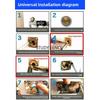 1 Set of Old Style Exterior Door Lock Set Anti-theft Door Lock Indoor Iron Door Lock with A Key Household Hardware Accessories