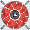CORSAIR ML120 LED White 120mm Magnetic Levitation Red LED Fan with Single Pack ELITE, Frame, AirGuide, CO-9050126-WW
