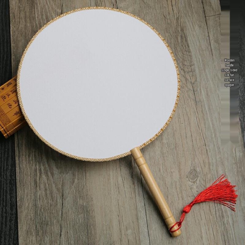 Ретро Шелковый Ручная Роспись Gongbi Веер: Классический китайский дизайн круглого дворца